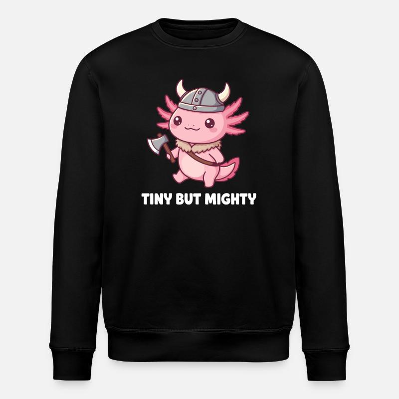 Kleiner Wikinger-Drache - Stanley/Stella Unisex Bio-Sweatshirt ROLLER - Schwarz