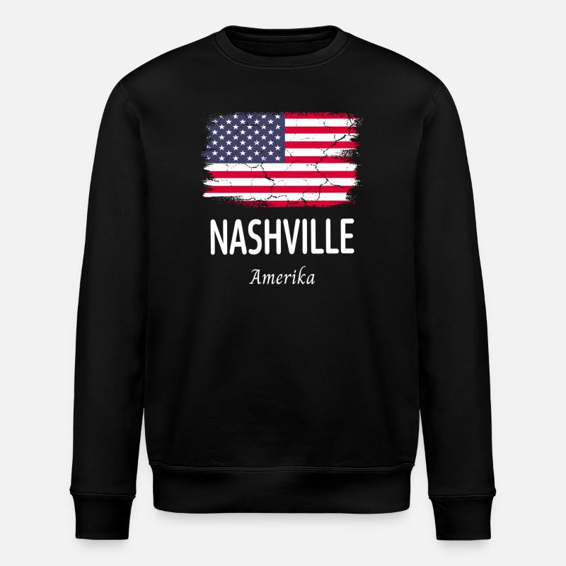 Nashville - Stanley/Stella Unisex Bio-Sweatshirt ROLLER - Schwarz