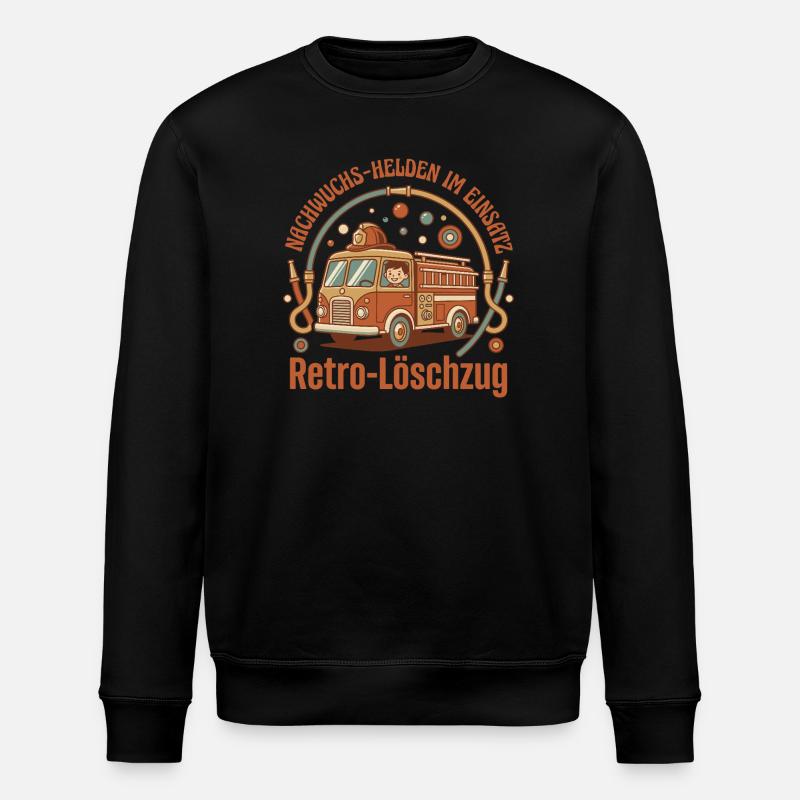 Descendants de la Rétro Fire Brigade - Sweat bio ROLLER Stanley/Stella Unisexe - noir