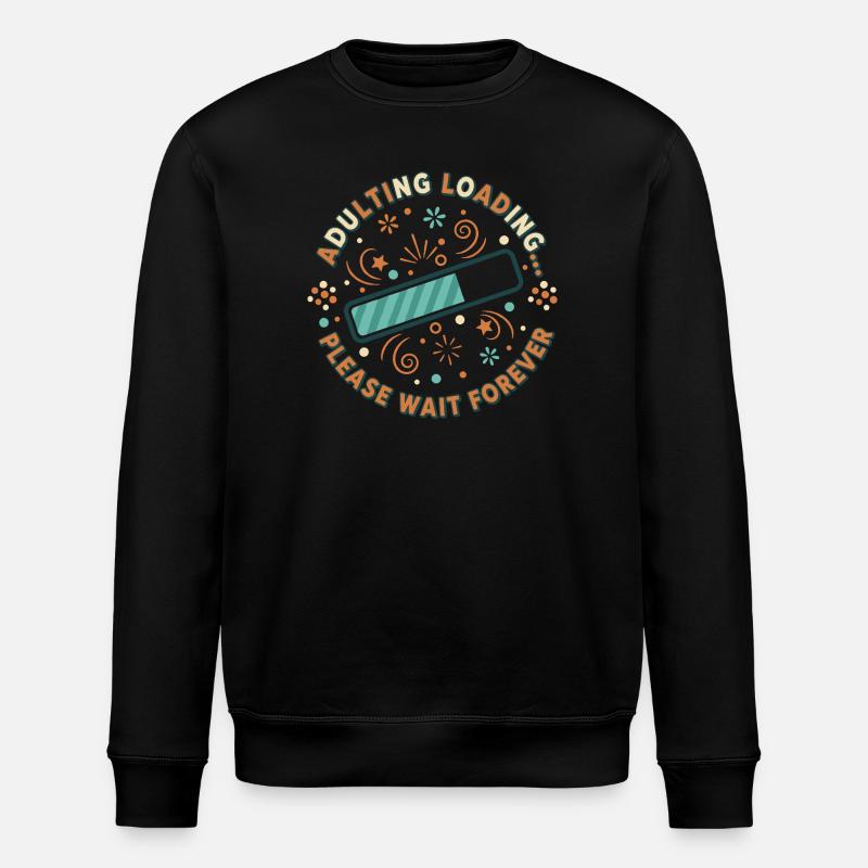 Adulting Loading Party - Stanley/Stella Unisex Bio-Sweatshirt ROLLER - Schwarz
