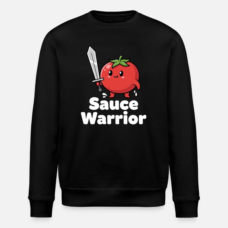 Guerrier tomate à l'épée - Sweat bio ROLLER Stanley/Stella Unisexe - noir