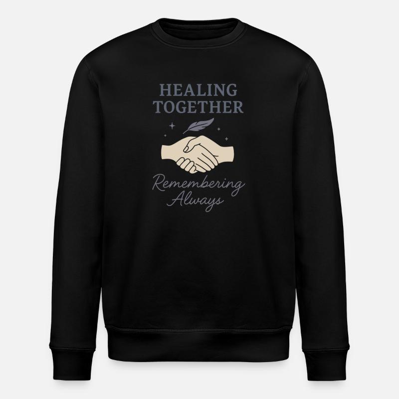 Trauerunterstützungs-erinnerungsgruppe - Stanley/Stella Unisex Bio-Sweatshirt ROLLER - Schwarz