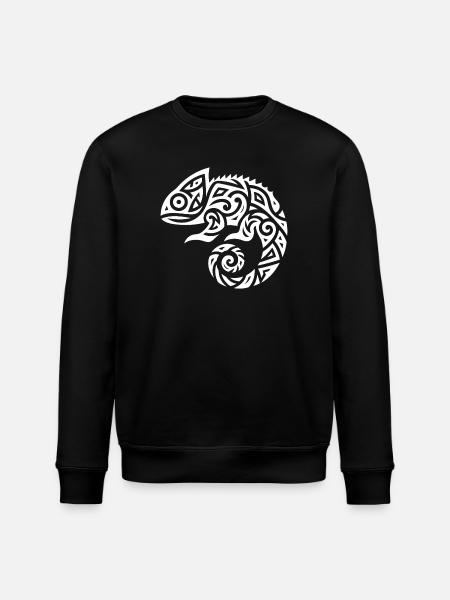Chameleon Tattoo Disguise - Stanley/Stella ROLLER Unisex Organic Sweatshirt - black