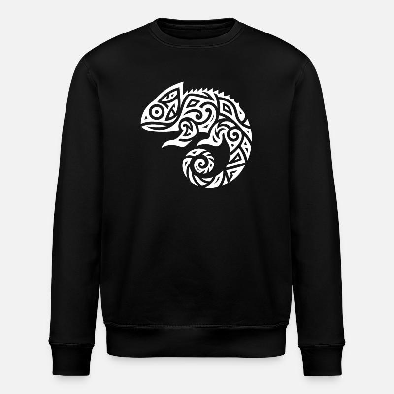 Déguisement de tatouage caméléon - Sweat bio ROLLER Stanley/Stella Unisexe - noir