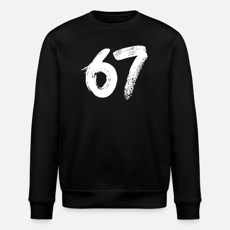 67 Weiße Farbe - Stanley/Stella Unisex Bio-Sweatshirt ROLLER - Schwarz