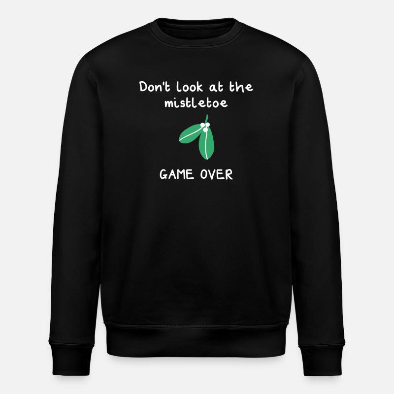 Mistletoe Game Over - Stanley/Stella ROLLER Unisex Organic Sweatshirt - black