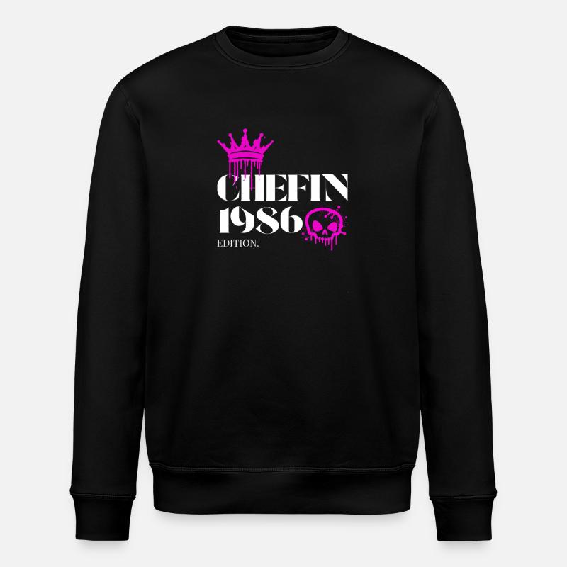 Édition Chefin 1986 – Volume & Anniversaire - Sweat bio ROLLER Stanley/Stella Unisexe - noir