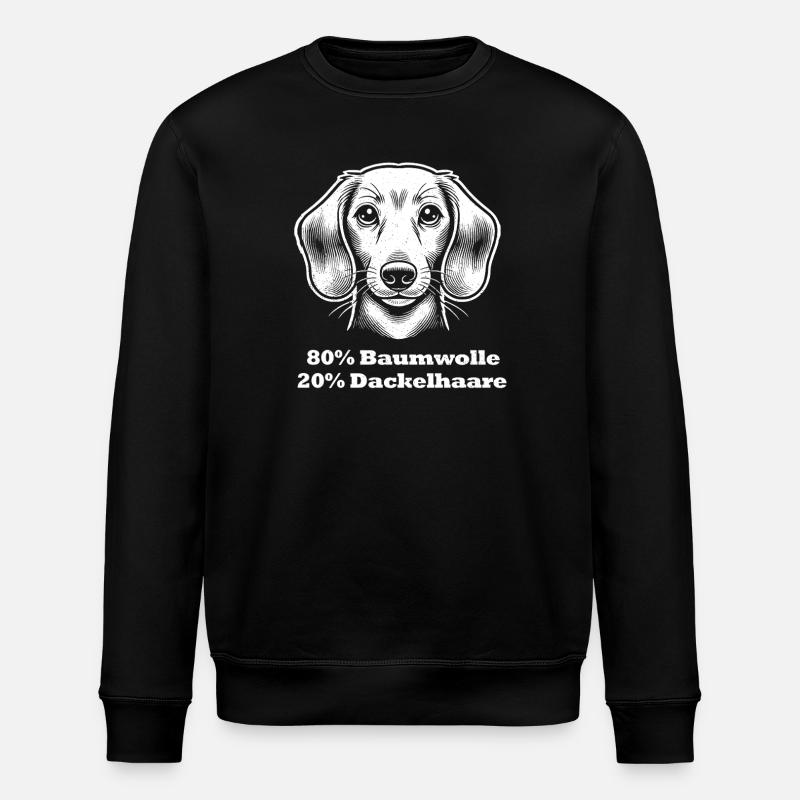 Cheveux de teckel - Sweat bio ROLLER Stanley/Stella Unisexe - noir