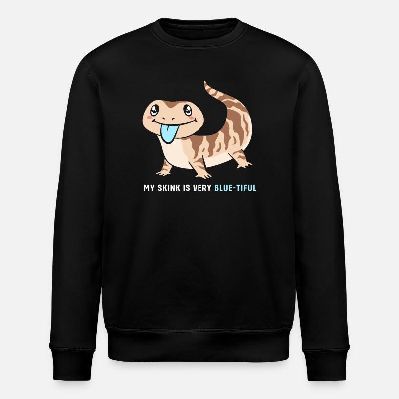 Blue Tongue Lizard - Stanley/Stella ROLLER Unisex Organic Sweatshirt - black