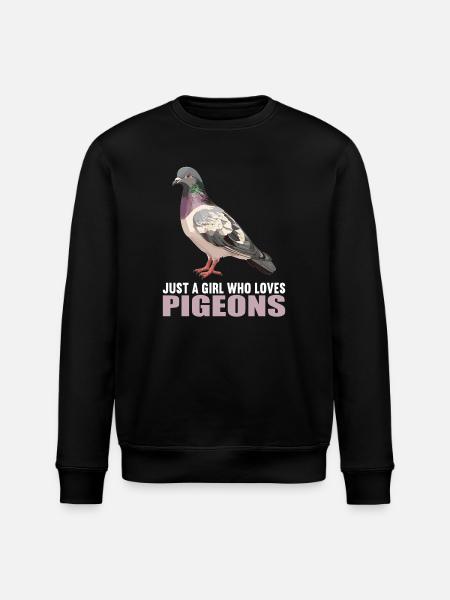 Pigeons Pigeon - Stanley/Stella ROLLER Unisex Organic Sweatshirt - black