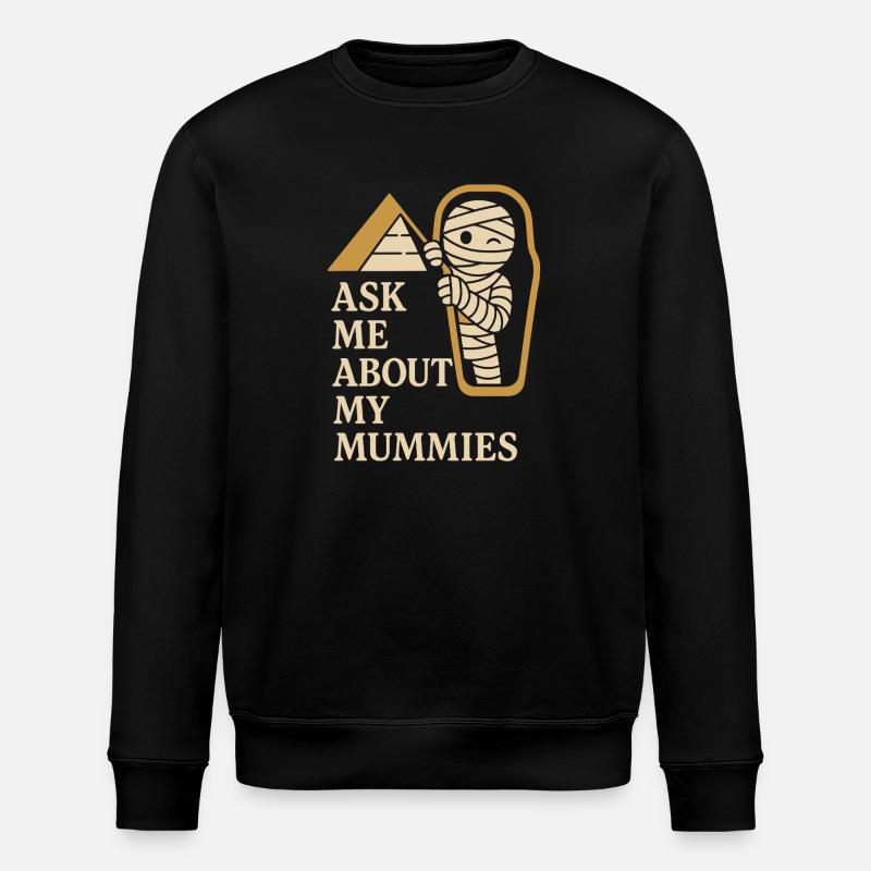 Pharaoh Archaeology in Ancient Egypt - Stanley/Stella ROLLER Unisex Organic Sweatshirt - black