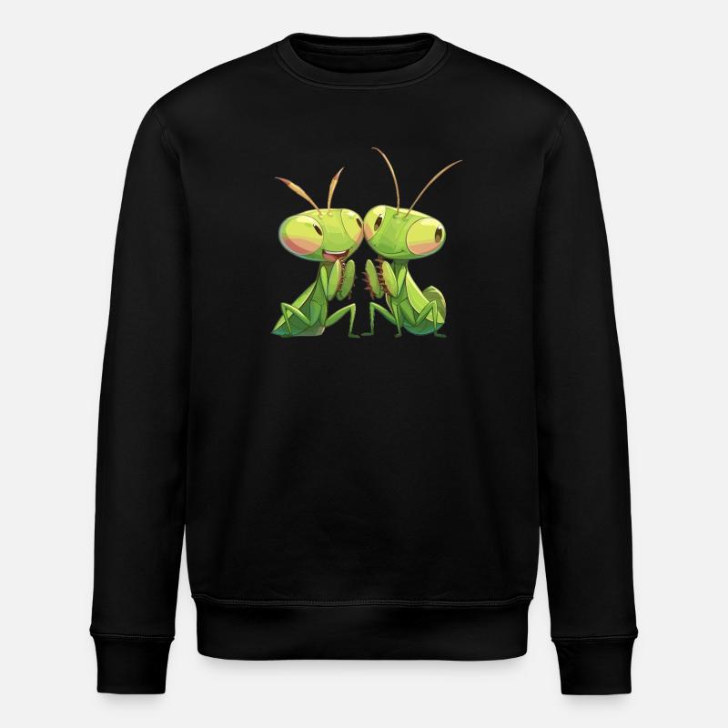 Gottesanbeterinnen Gottesanbeterin - Stanley/Stella Unisex Bio-Sweatshirt ROLLER - Schwarz