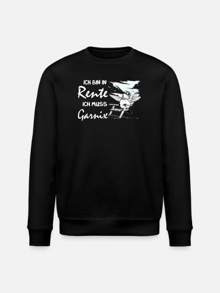 Funny German retirement design - Stanley/Stella ROLLER Unisex Organic Sweatshirt - black