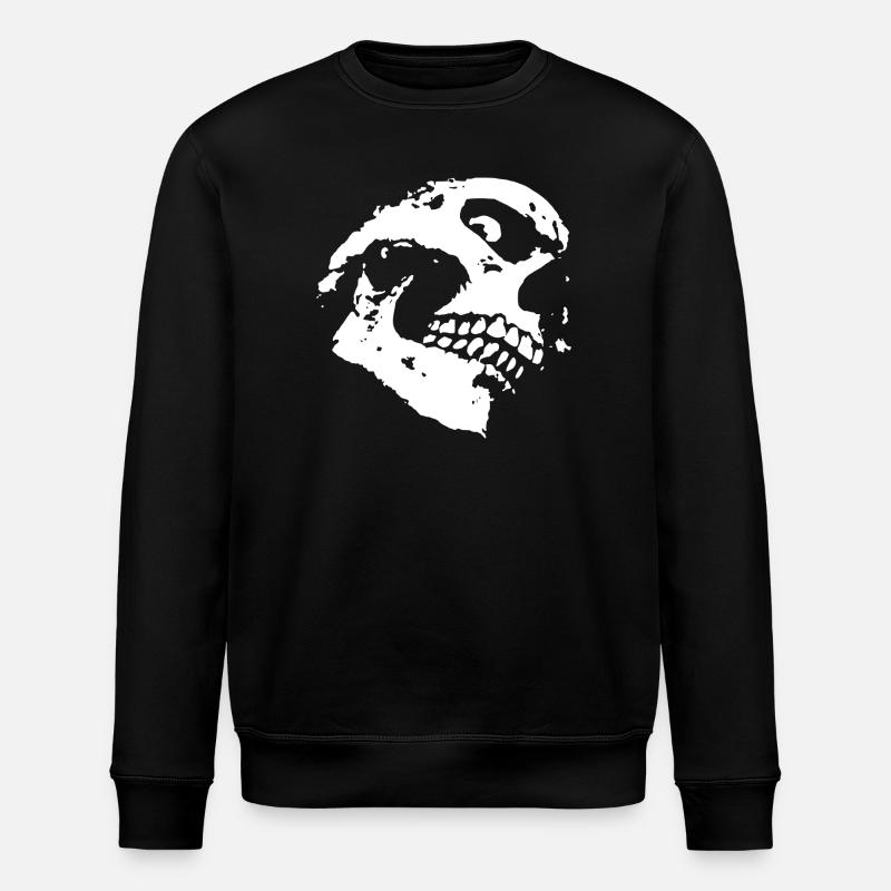 Skull - Stanley/Stella ROLLER Unisex Organic Sweatshirt - black