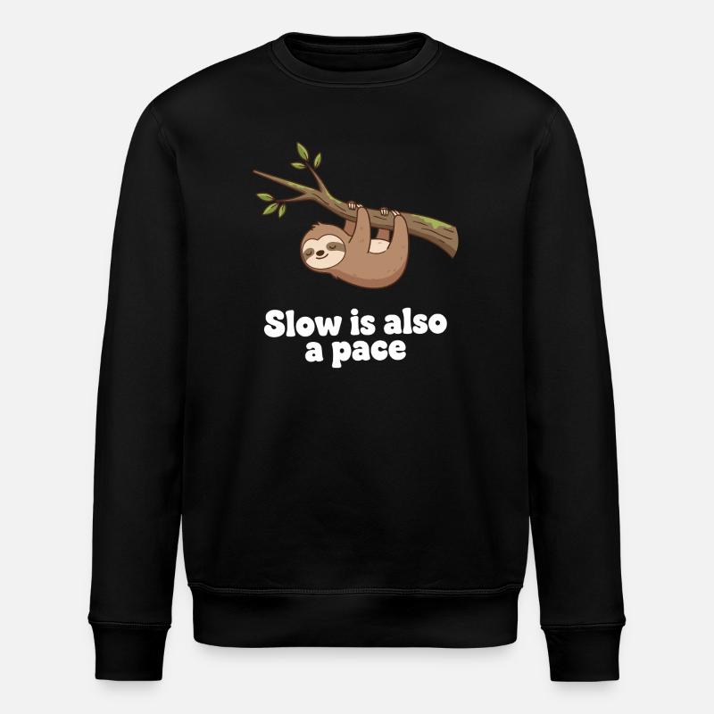 Langsam ist auch ein Tempo - Stanley/Stella Unisex Bio-Sweatshirt ROLLER - Schwarz