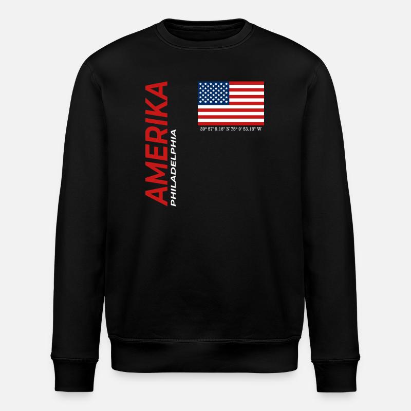 Philadelphia - Stanley/Stella Unisex Bio-Sweatshirt ROLLER - Schwarz