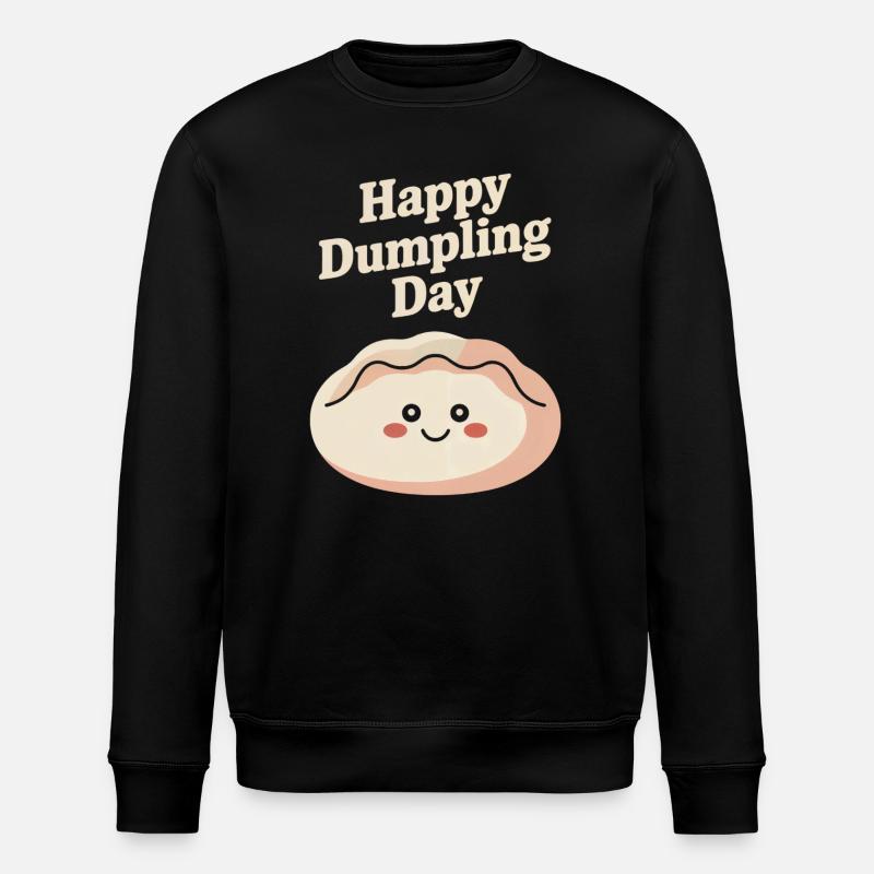 Happy Dumpling Day - Stanley/Stella ROLLER Unisex Organic Sweatshirt - black