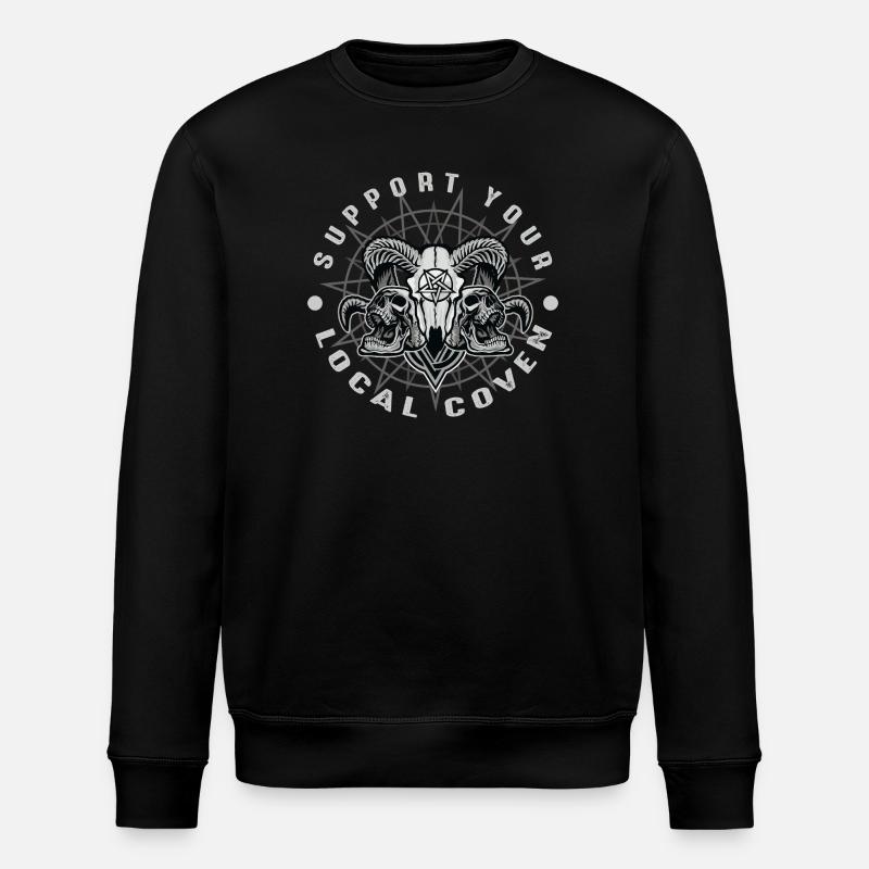 Coven Support your local coven - Stanley/Stella ROLLER Unisex Organic Sweatshirt - black