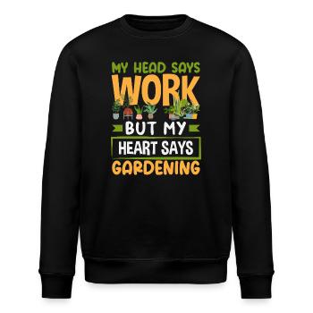 Garten- Und Pflanzenliebhaber Geschenke - Stanley/Stella Unisex Bio-Sweatshirt ROLLER - Schwarz - Vorne - Nik (191cm)
