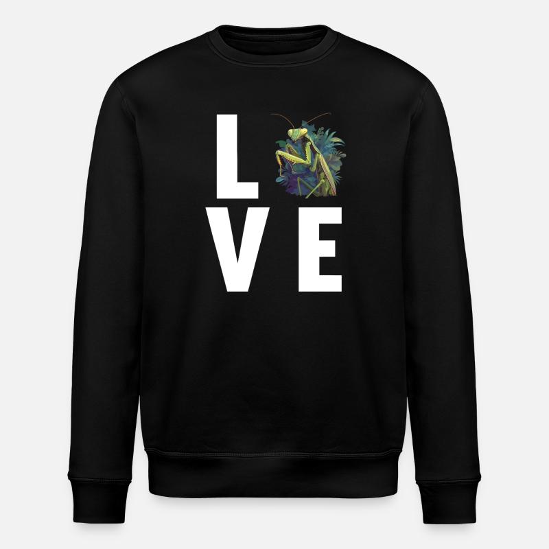 Gottesanbeterinnen Gottesanbeterin - Stanley/Stella Unisex Bio-Sweatshirt ROLLER - Schwarz