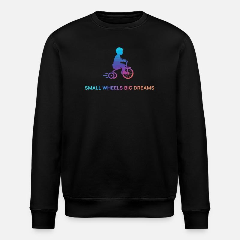 Kleine Räder Große Träume - Stanley/Stella Unisex Bio-Sweatshirt ROLLER - Schwarz