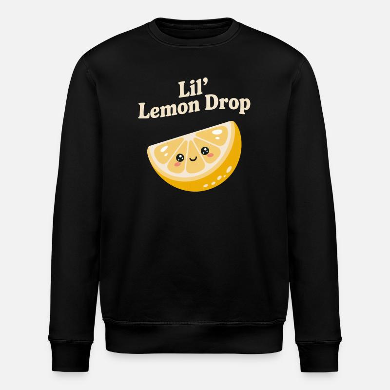Lil' Lemon Drop - Stanley/Stella ROLLER Unisex Organic Sweatshirt - black