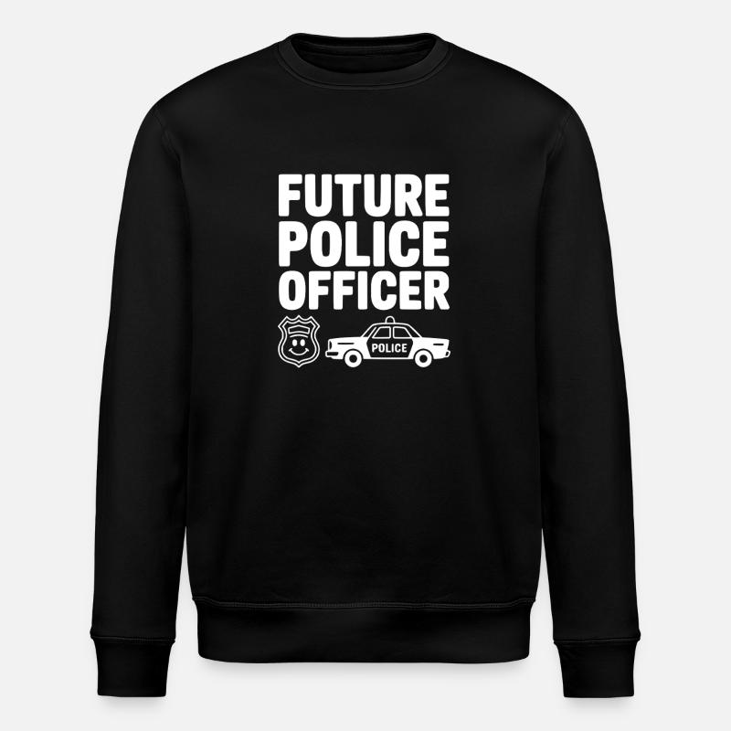Zukünftiger Polizist - Stanley/Stella Unisex Bio-Sweatshirt ROLLER - Schwarz