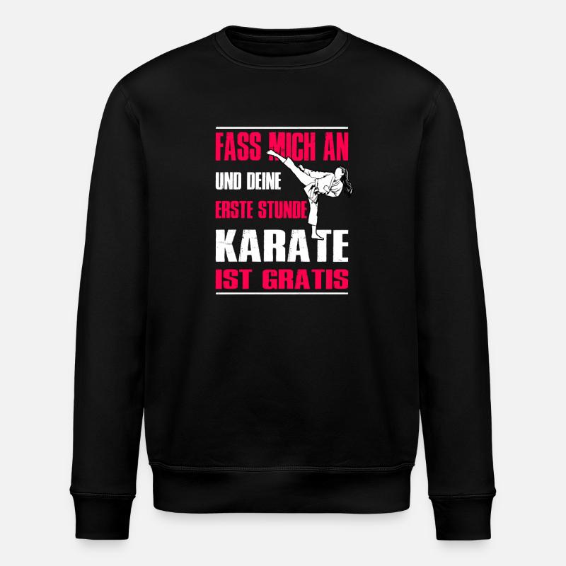 Karate Training Geschenke Karatetraining - Stanley/Stella Unisex Bio-Sweatshirt ROLLER - Schwarz