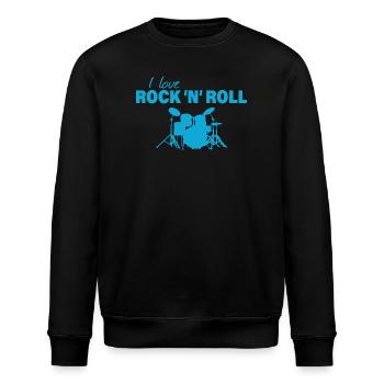 Rock and Roll - Stanley/Stella ROLLER Unisex Organic Sweatshirt - black - Front - Nik (191cm)