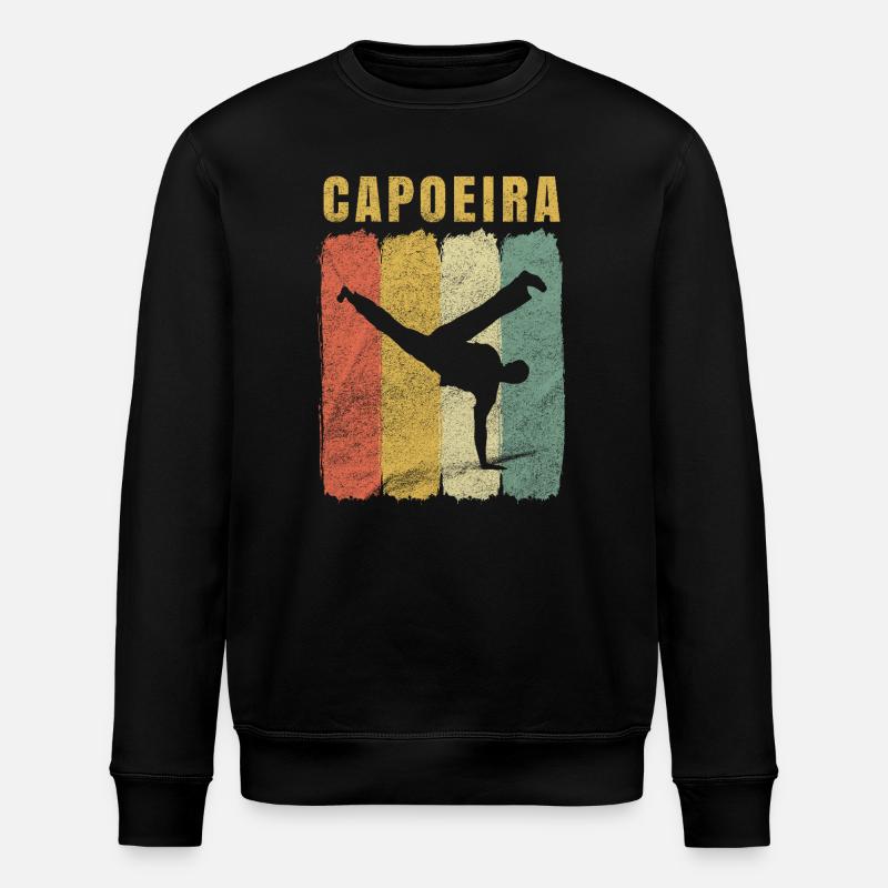 Silhouette arc-en-ciel de capoeira - Sweat bio ROLLER Stanley/Stella Unisexe - noir