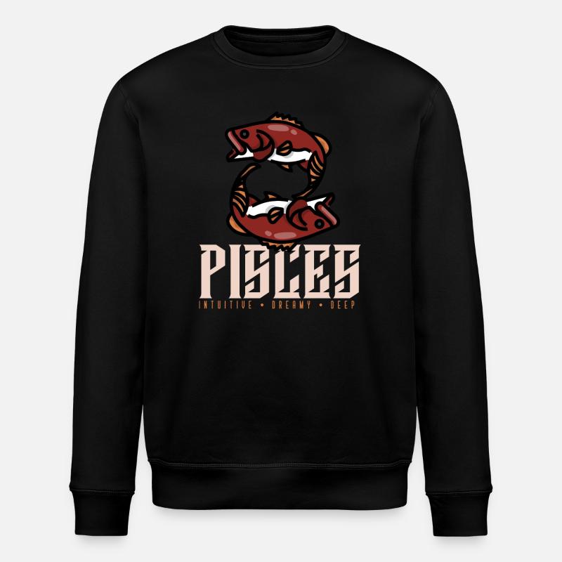 Pisces - Stanley/Stella ROLLER Unisex Organic Sweatshirt - black