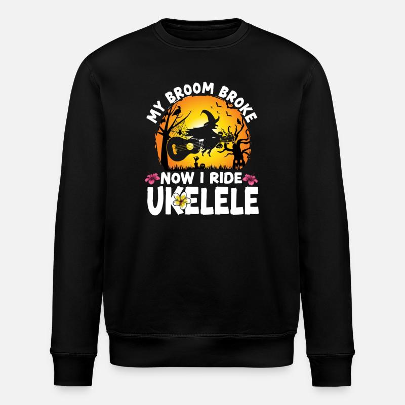 Ukulélé hawaïen Ukulélé Halloween Mon - Sweat bio ROLLER Stanley/Stella Unisexe - noir