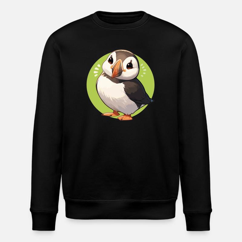 Puffin Papageientaucher - Stanley/Stella Unisex Bio-Sweatshirt ROLLER - Schwarz