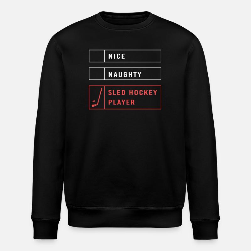 Para Handicap Eishockey - Stanley/Stella Unisex Bio-Sweatshirt ROLLER - Schwarz