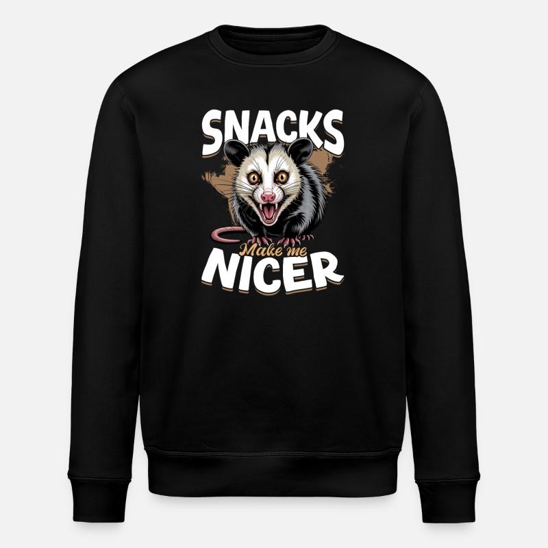 Drôle d’opossum - Sweat bio ROLLER Stanley/Stella Unisexe - noir