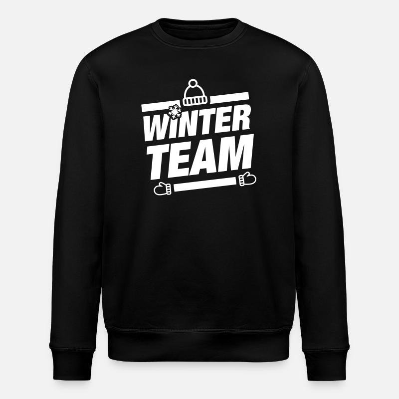 Winter Team Wintery - Stanley/Stella ROLLER Unisex Organic Sweatshirt - black