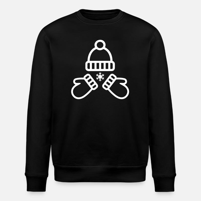 Mütze Handschuhe Winter - Stanley/Stella Unisex Bio-Sweatshirt ROLLER - Schwarz