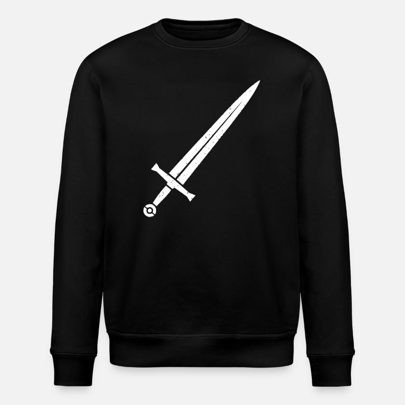 Chevalier Épée Vecteur Médiévale Fantastique - Sweat bio ROLLER Stanley/Stella Unisexe - noir