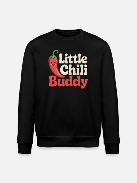 Little Chili Buddy - Stanley/Stella ROLLER Unisex Organic Sweatshirt - black