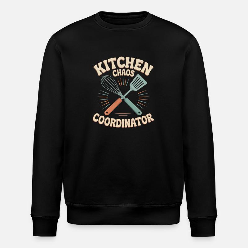 Humour de cuisine - Sweat bio ROLLER Stanley/Stella Unisexe - noir