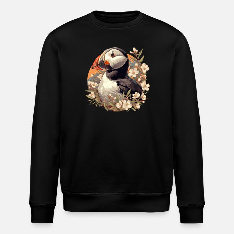 Puffin Papageientaucher - Stanley/Stella Unisex Bio-Sweatshirt ROLLER - Schwarz