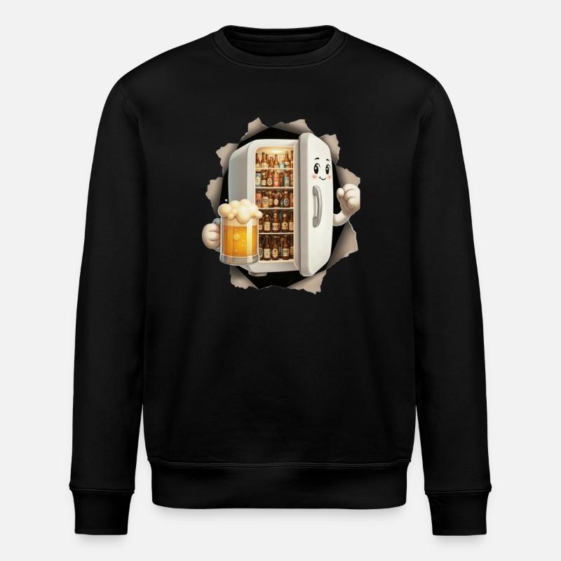 Bière au réfrigérateur - Sweat bio ROLLER Stanley/Stella Unisexe - noir