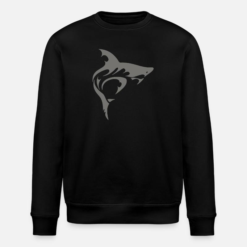 SHARK - Stanley/Stella Unisex Bio-Sweatshirt ROLLER - Schwarz