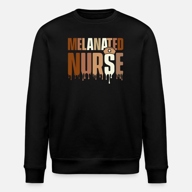 Infirmière mélanée – HBCU Melanin Pride - Sweat bio ROLLER Stanley/Stella Unisexe - noir