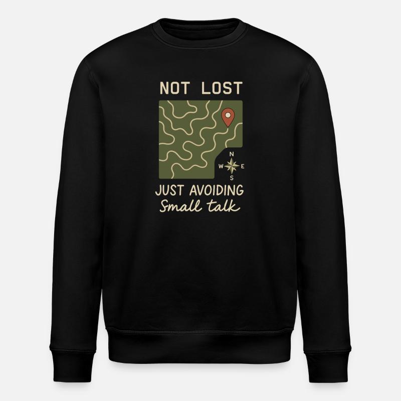 Women's solo hiker empowerment trail - Stanley/Stella ROLLER Unisex Organic Sweatshirt - black