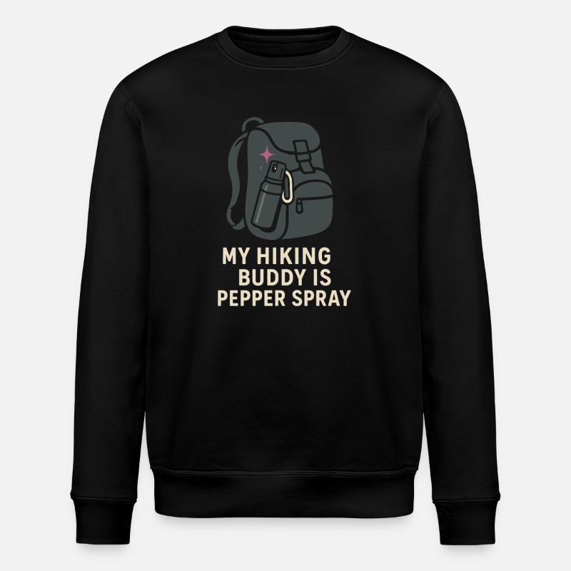 Frauen-solo-wanderer-empowerment-trail - Stanley/Stella Unisex Bio-Sweatshirt ROLLER - Schwarz