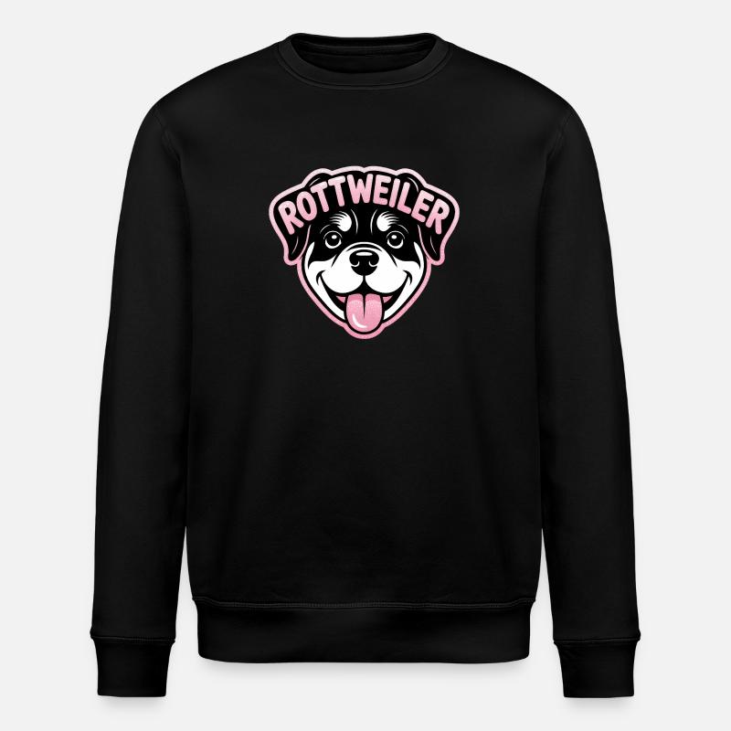 Rottweiler – Cooles Haustier-Logo - Stanley/Stella Unisex Bio-Sweatshirt ROLLER - Schwarz