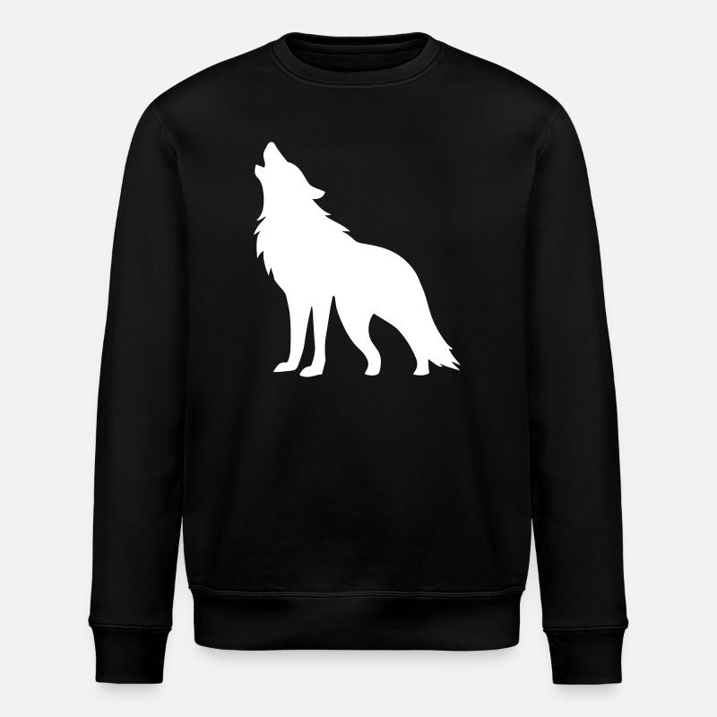 Silhouette de loup - Sweat bio ROLLER Stanley/Stella Unisexe - noir