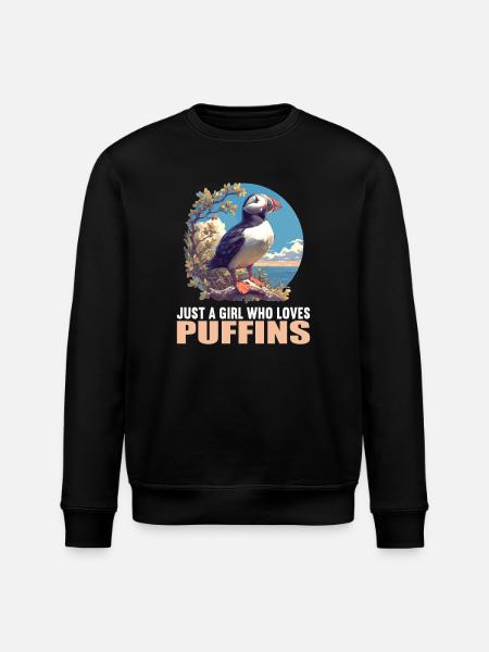 Puffin Papageientaucher - Stanley/Stella ROLLER Unisex Organic Sweatshirt - black
