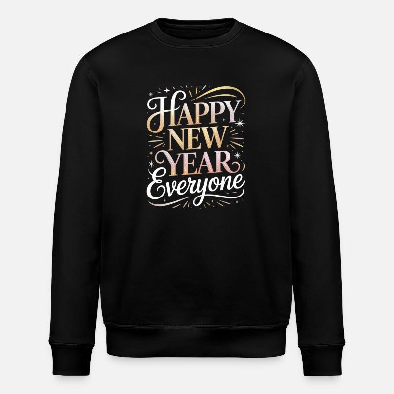 Bonne année à tous, brillez - Sweat bio ROLLER Stanley/Stella Unisexe - noir